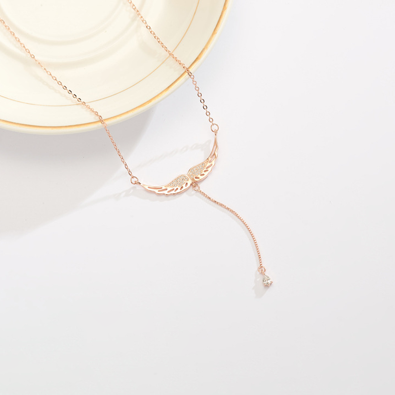 Collier ange argent femme