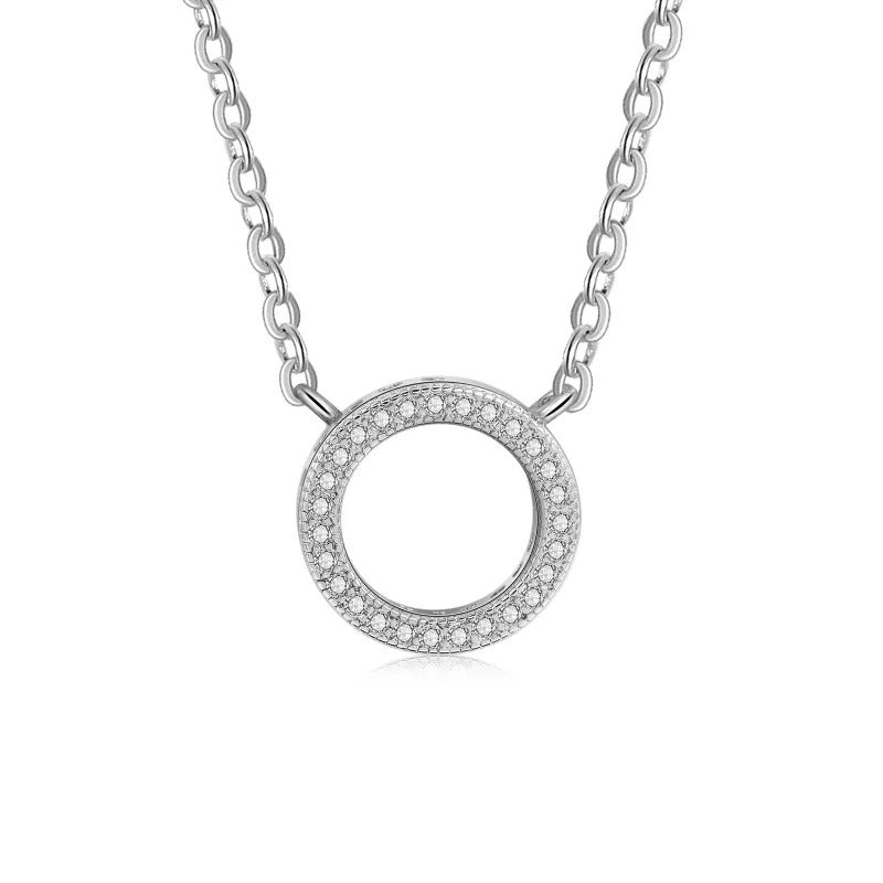 Pendentif rond diamant