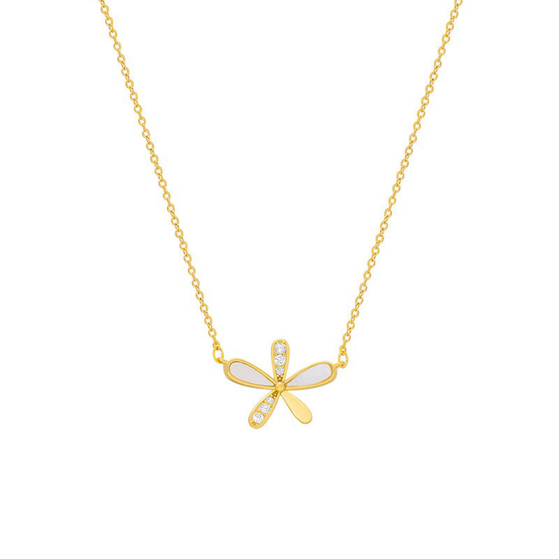 Collier fleur brillante