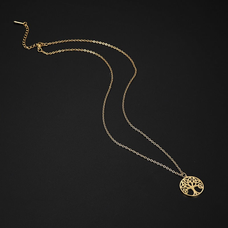 Pendentif arbre de vie acier