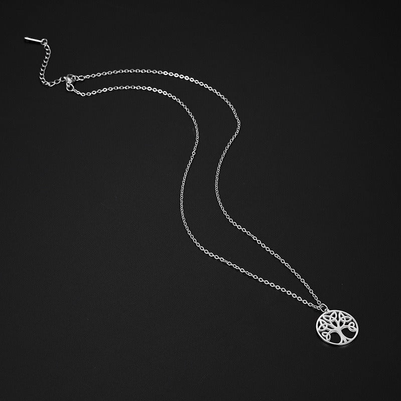 Pendentif arbre de vie acier