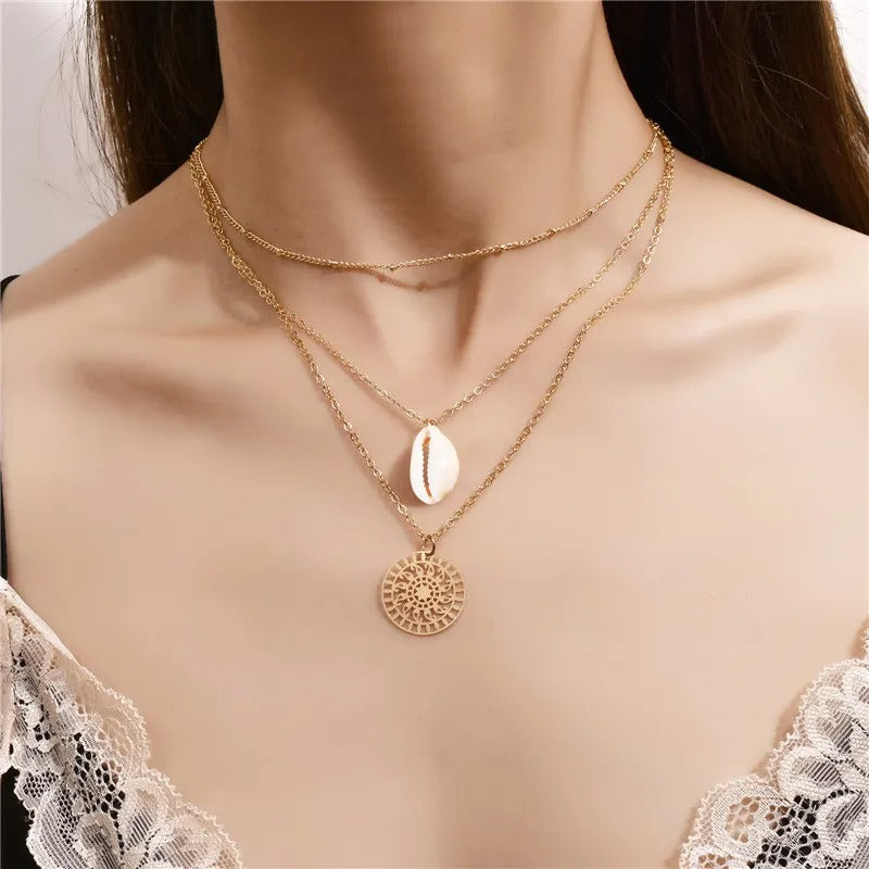 Collier multirang bohème