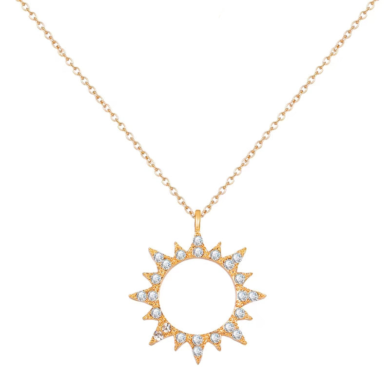 Collier soleil ras du cou