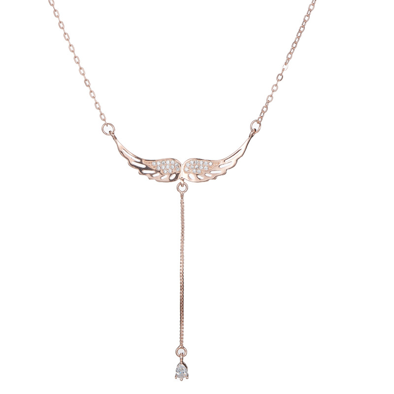 Collier ange argent femme