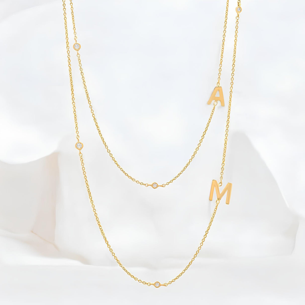 Collier initiale argent femme