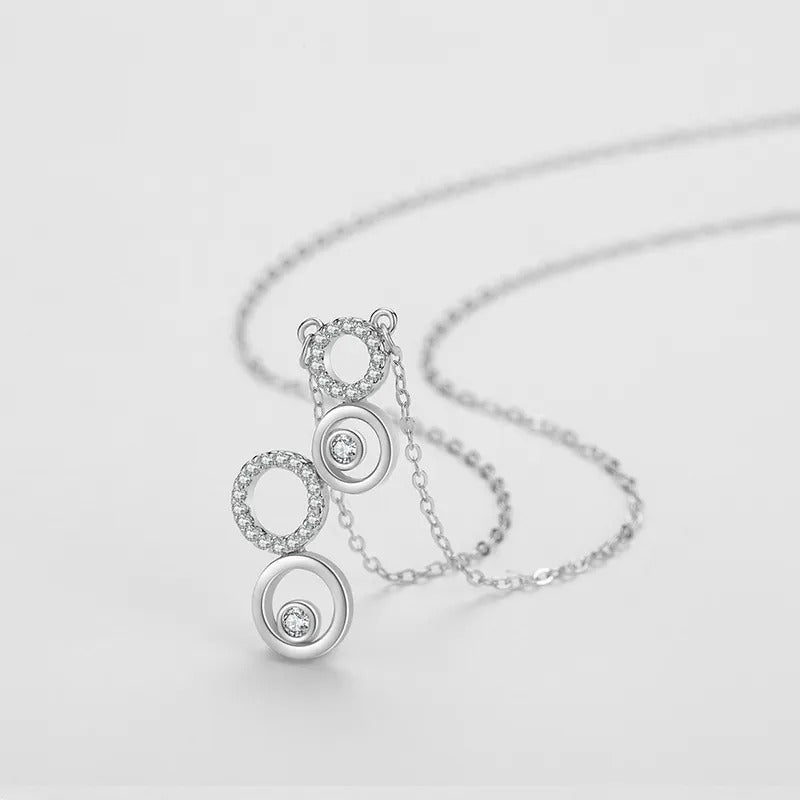 Pendentif rond argent