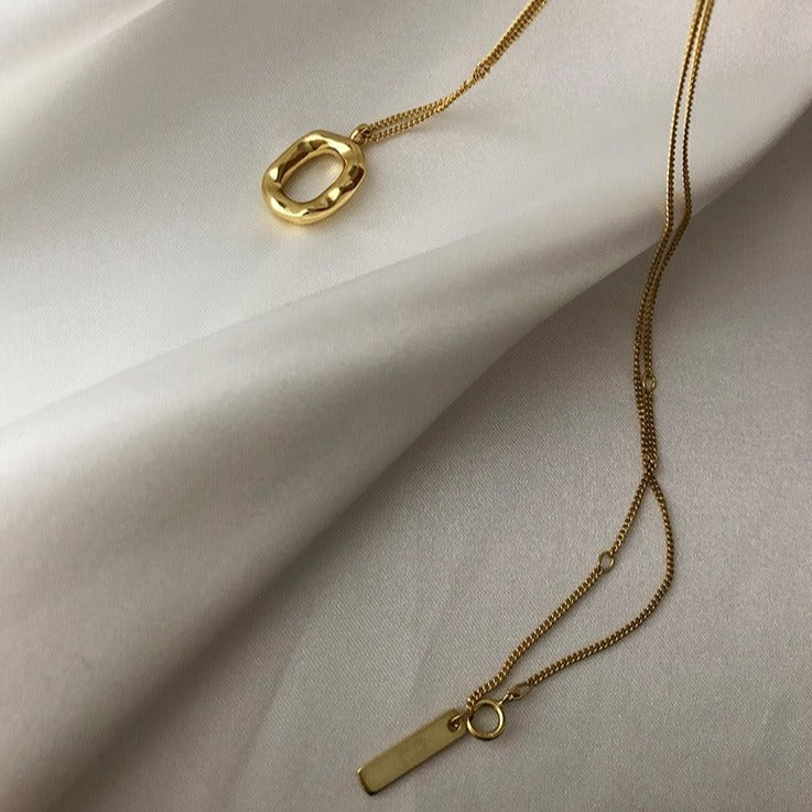 Collier femme pendentif rond