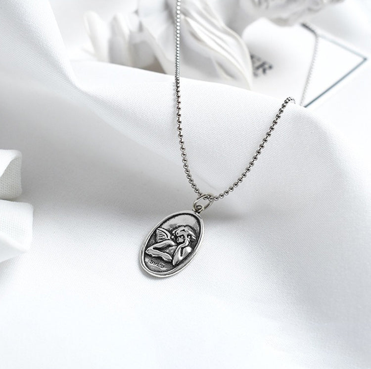 Collier ange gardien en argent