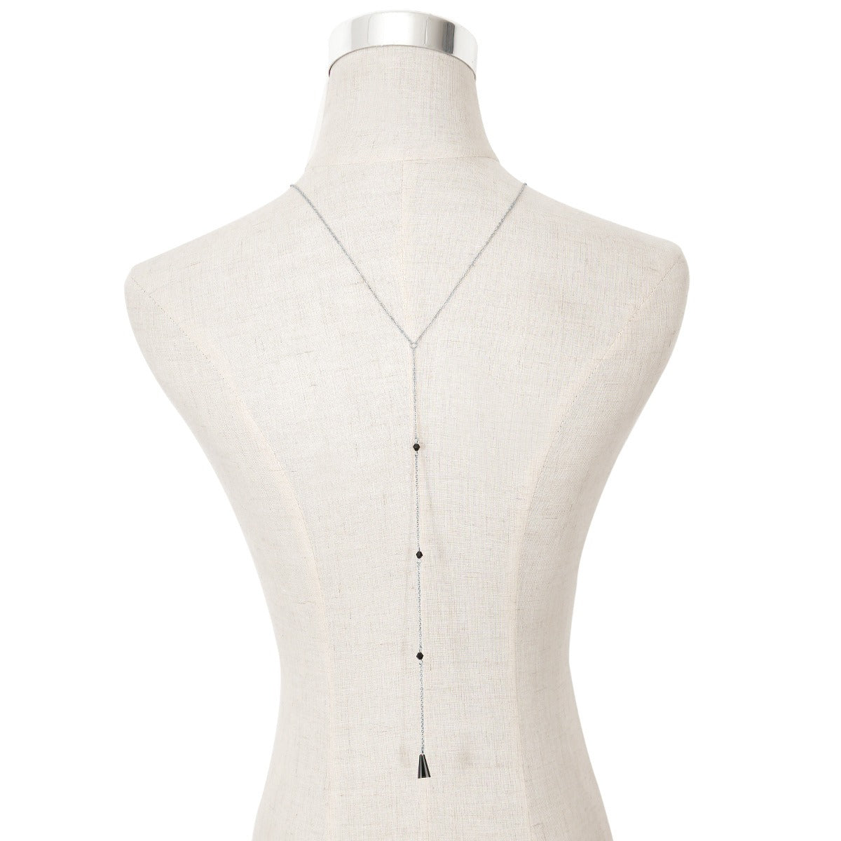 Collier de dos pierre et pendentif goutte