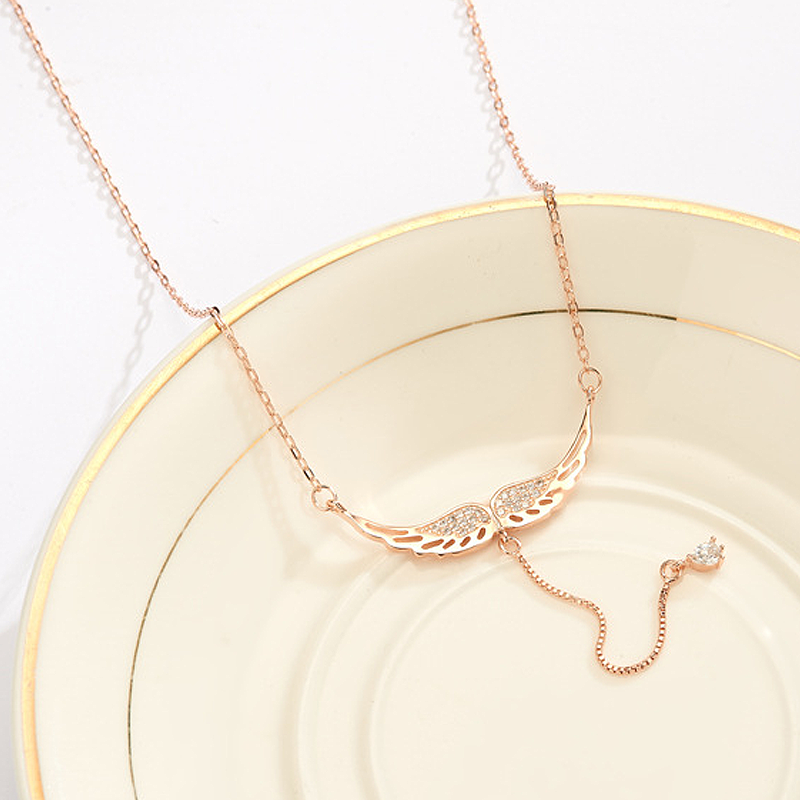 Collier ange argent femme