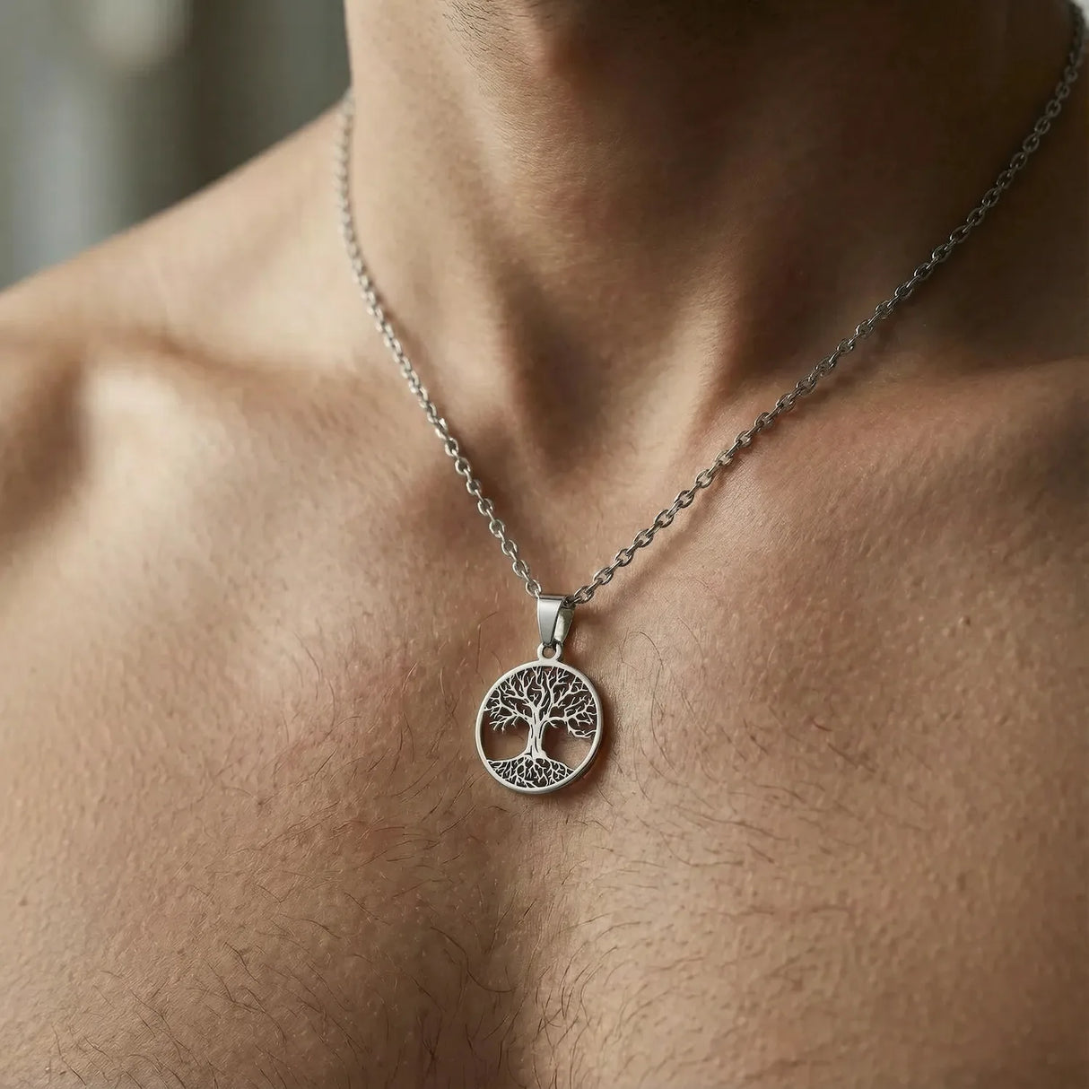 Pendentif arbre de vie homme