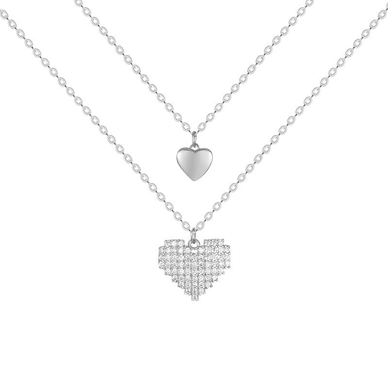 Collier cœur double