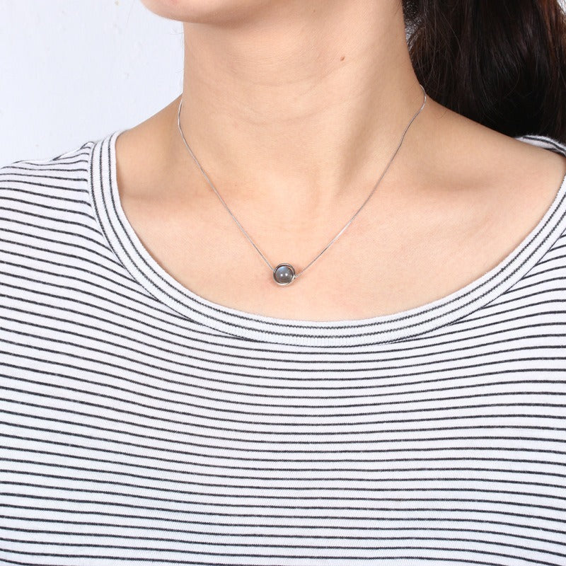 Pendentif Pierre de Lune Véritable