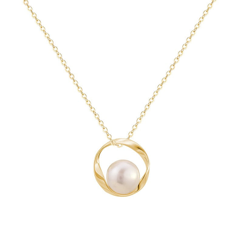 Collier perle plaqué or