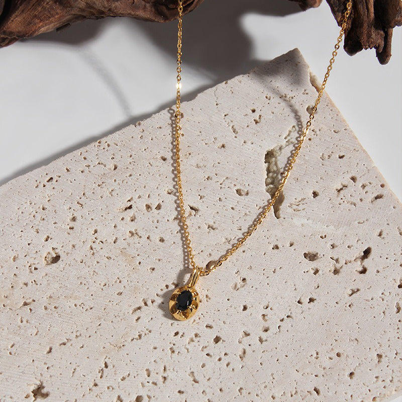 Pendentif pierre de lune doré