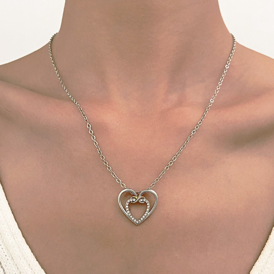 Collier cœur infini