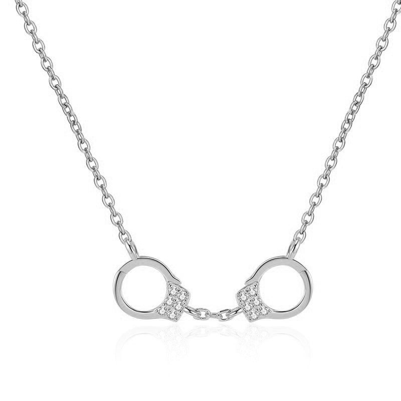 Collier menottes avec zircons
