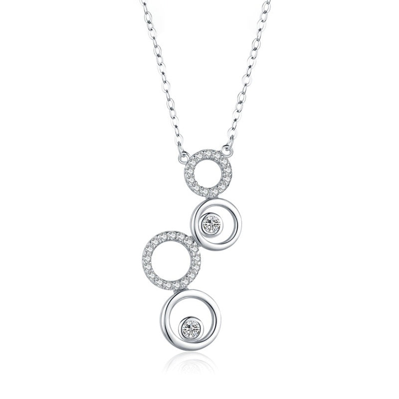Pendentif rond argent