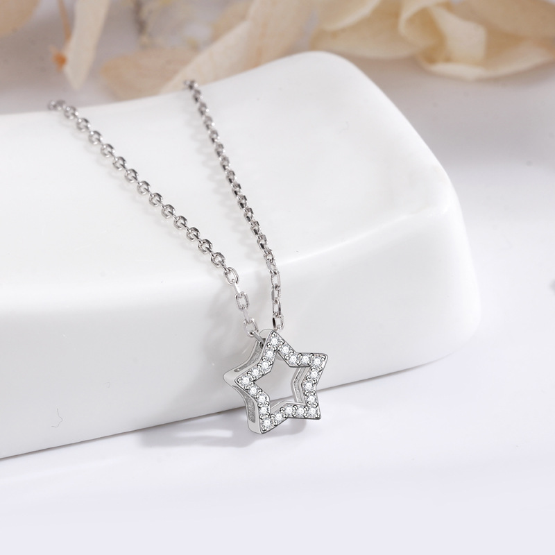 Pendentif étoile du soir argent