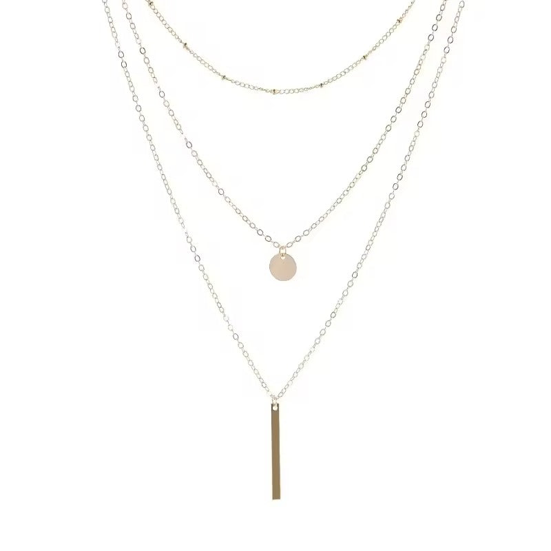 Collier multirang fin