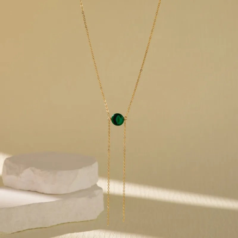 Collier pierre naturelle femme pendante