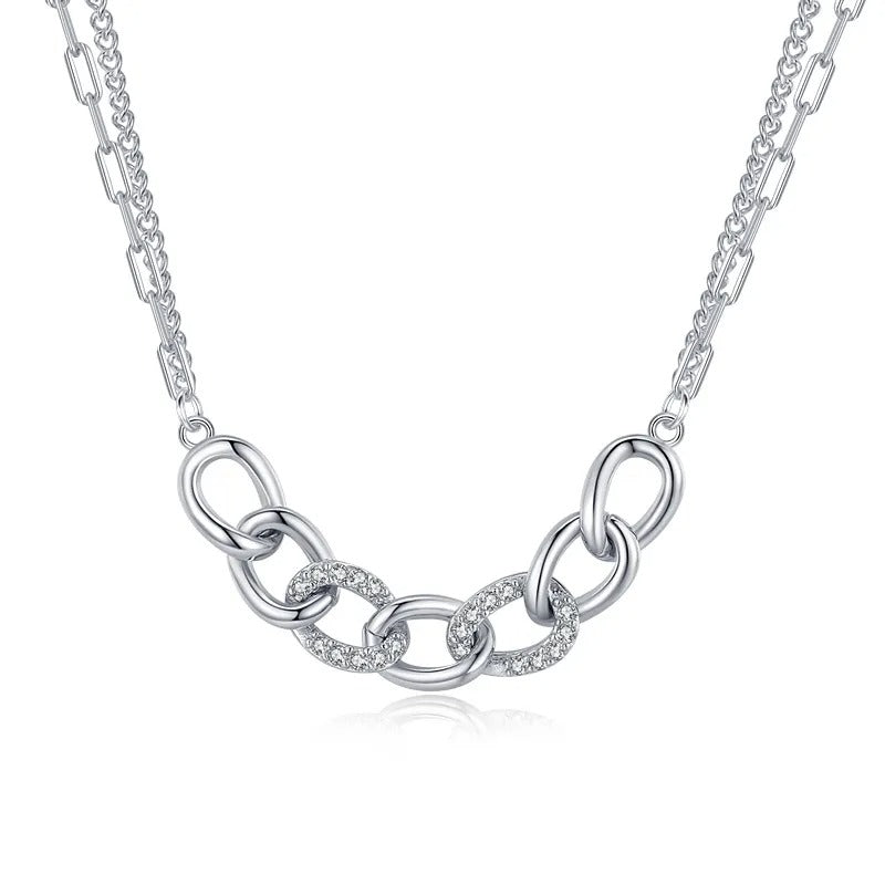 Collier maille chaîne en argent