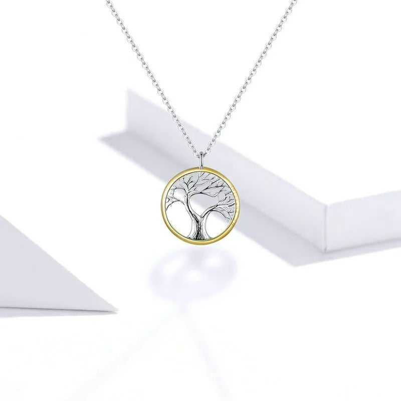 Pendentif arbre de vie en or jaune