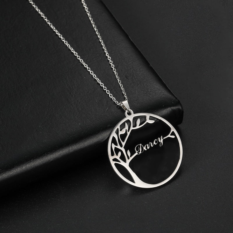 Collier arbre de vie avec prénom