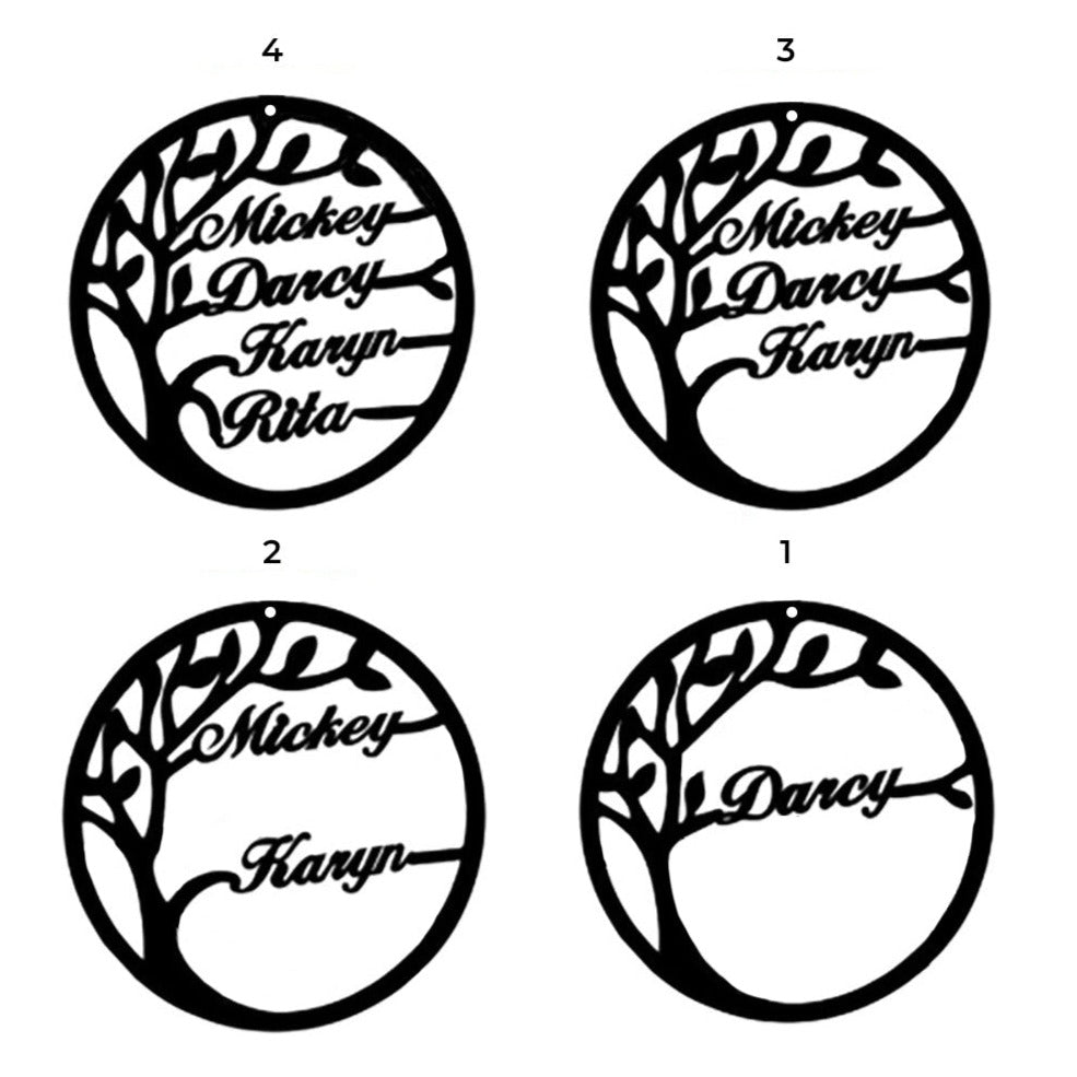 Collier arbre de vie avec prénom