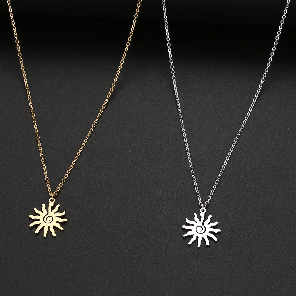 Collier soleil femme