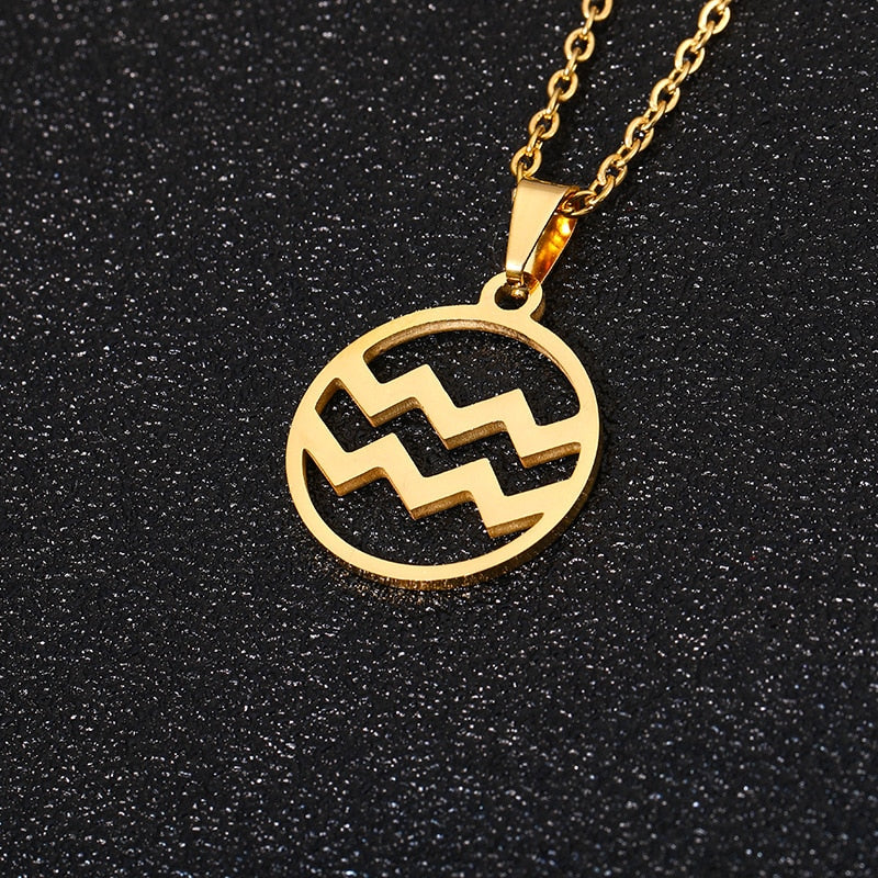 Collier signe du zodiaque verseau Collier signe du zodiaque verseau