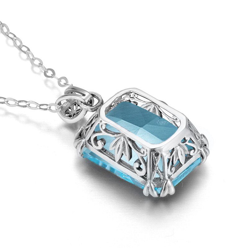 Pendentif aigue marine vintage