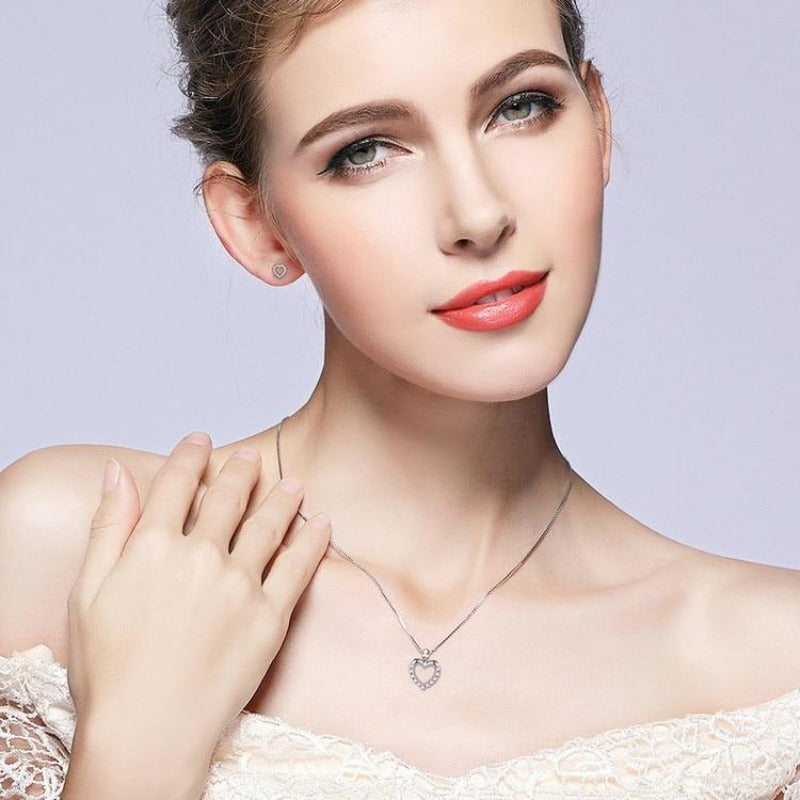 Collier cœur Swarovski