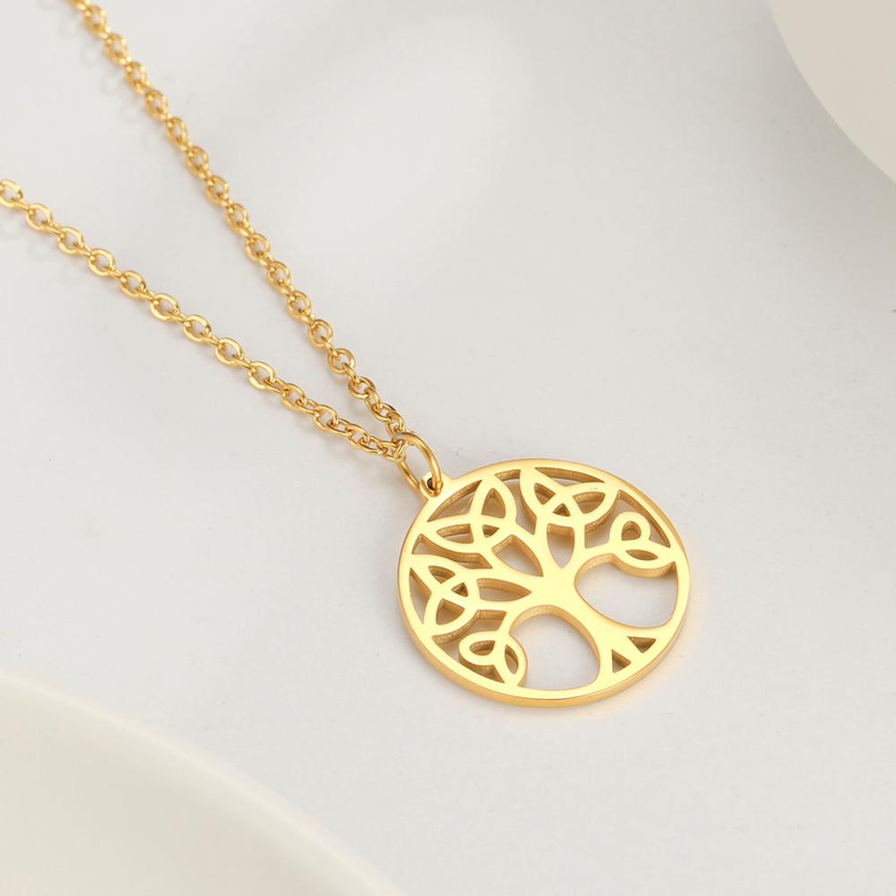 Pendentif arbre de vie acier