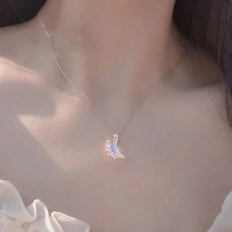 Collier en pierre de lune
