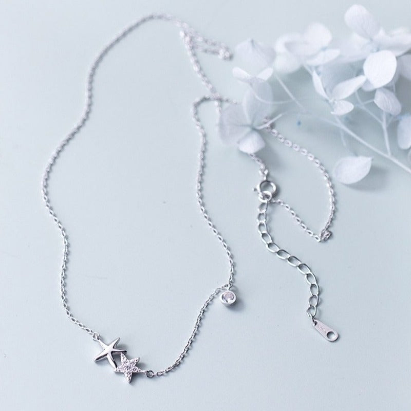 Pendentif étoile de mer argent