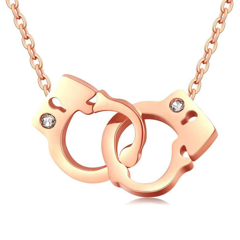 Collier menotte rose gold