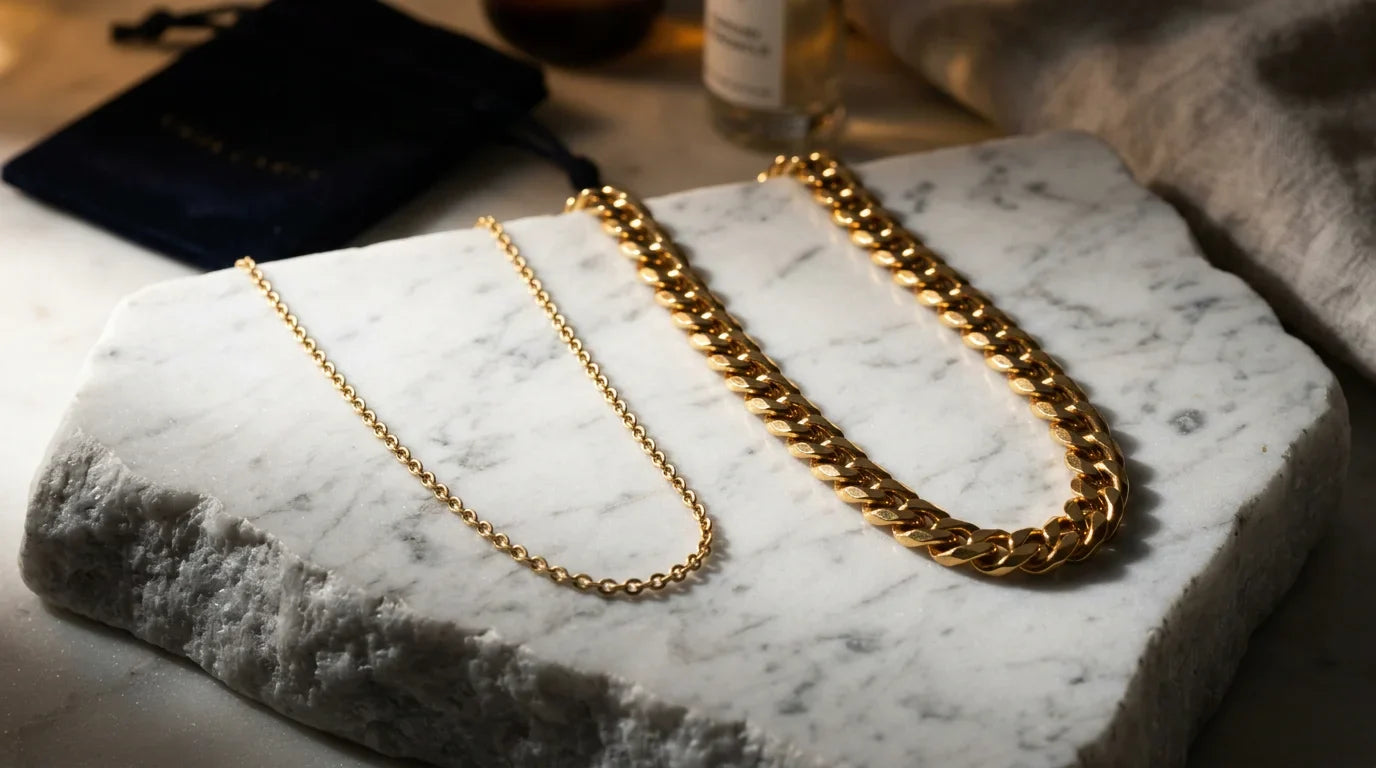 Métaux collier : or, argent ou acier, le comparatif Image