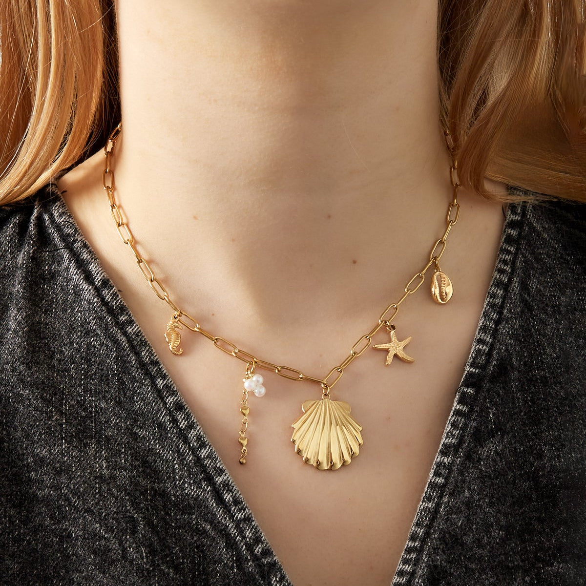grand collier de plage Image