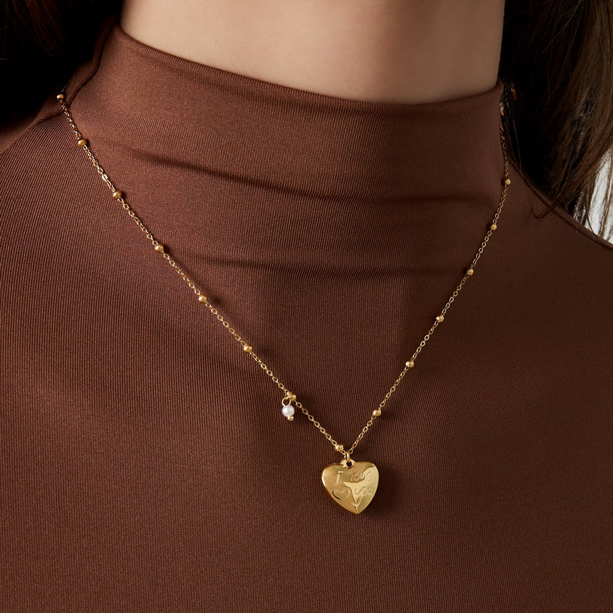collier "je t'aime"