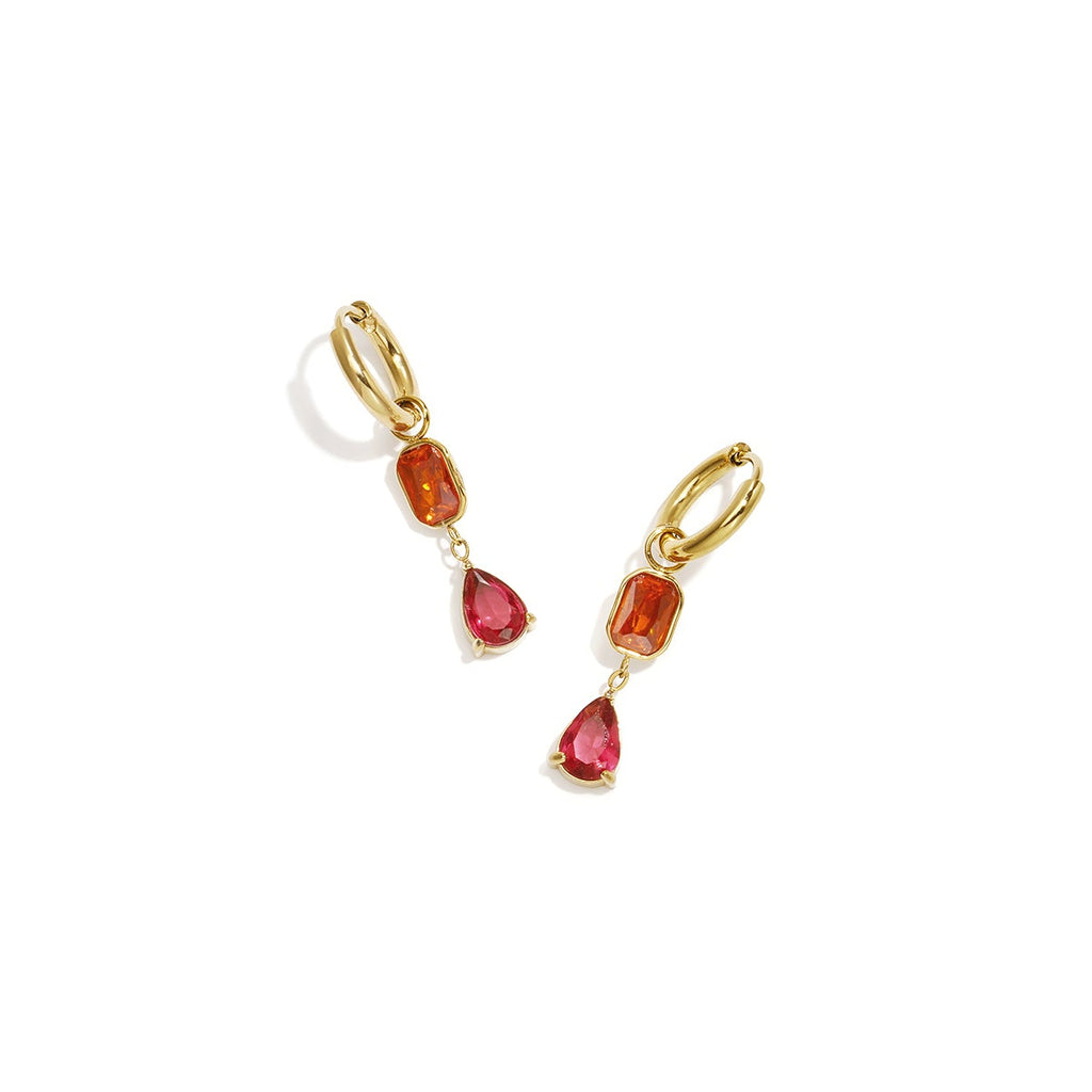 Boucles d'oreilles pendantes en acier inoxydable, collection simple et décontractée pour femmes