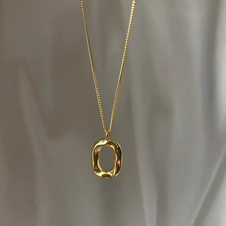 Collier femme pendentif rond