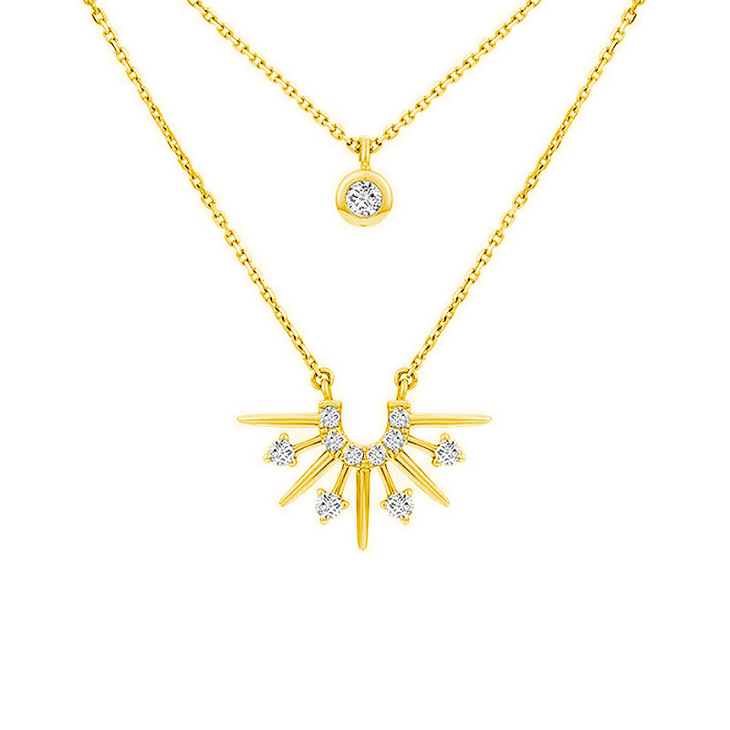 Pendentif soleil argent