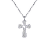 Collier croix diamant