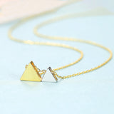 Pendentif triangle doré