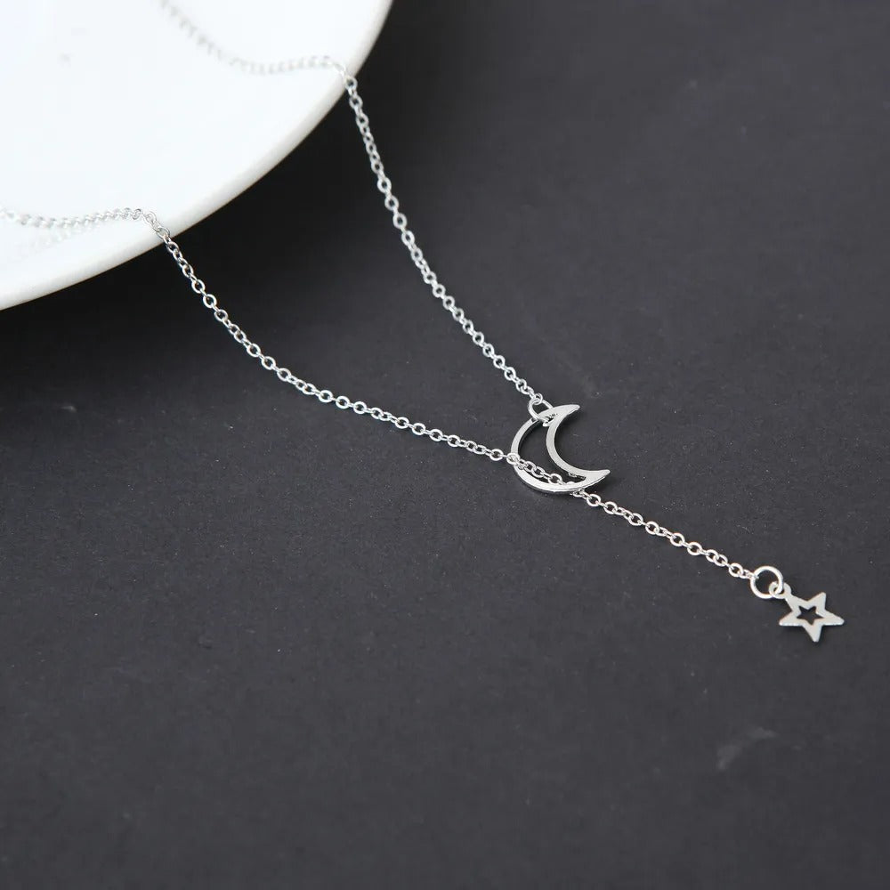 Pendentif lune étoile