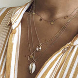 Collier multirang coquillage