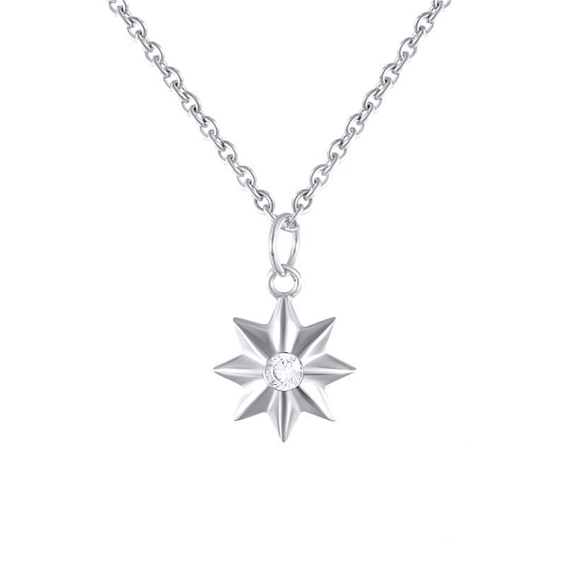 Collier soleil argent