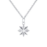 Collier soleil argent