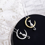 Collier pendentif chat